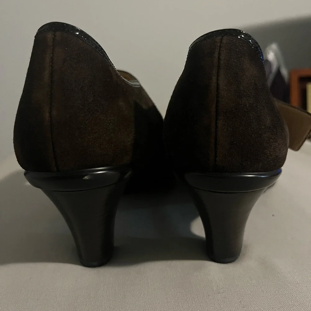 Sofft Womens Candra Suede Mary Jane Chocolate Size 8 - Picture 4 of 8